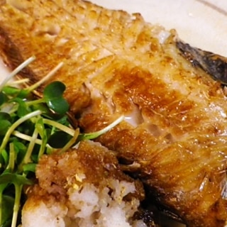 赤魚干物のオリーブオイル焼き